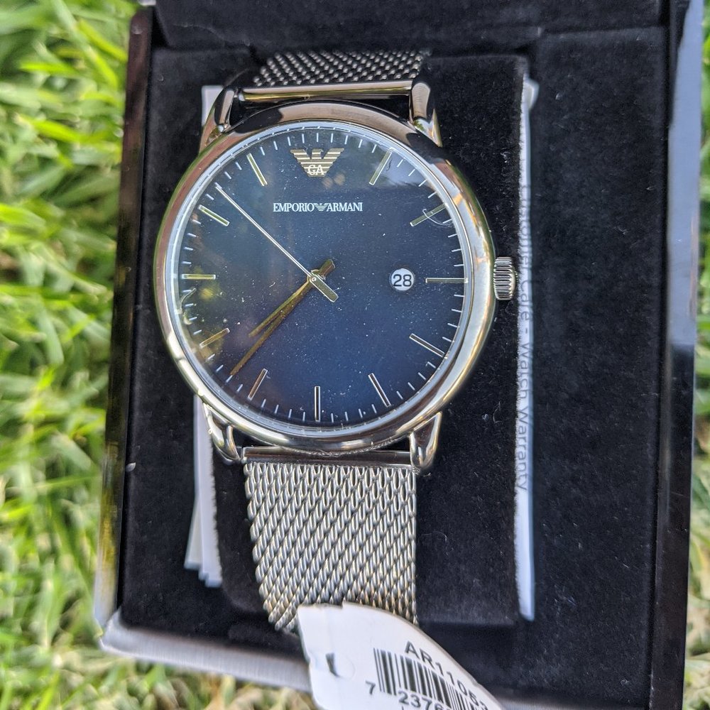 Emporio Armani Quartz Blue Dial Men's Watch - Picture 7 of 13